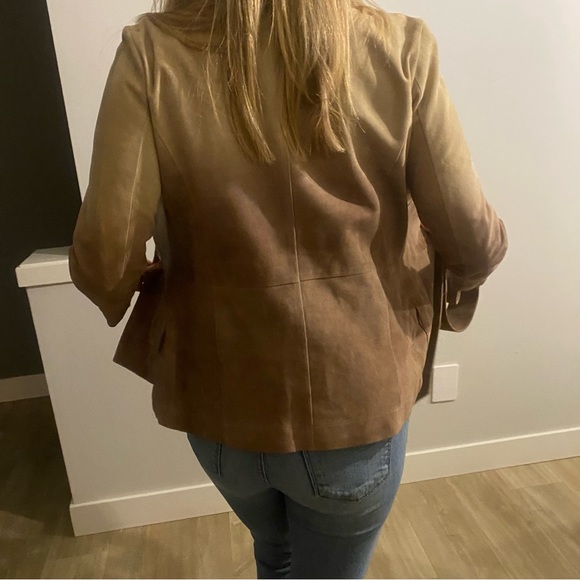 ESCADA Leather Suede Jacket Size 36 - Picture 2 of 7